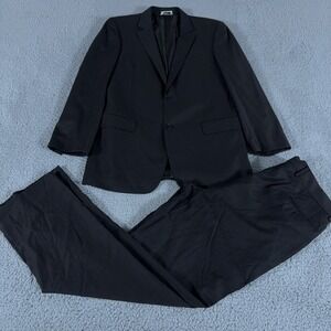 Jhane Barnes 2-Piece Suit Mens 40 Long Pants 34x34 Brown Trousers Slacks Jacket